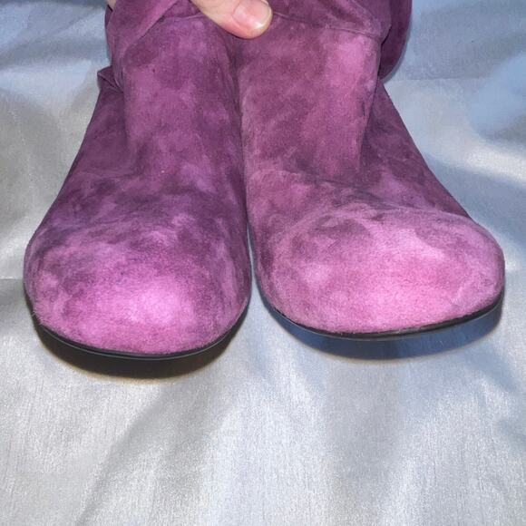 Enzo Angiolini‎ Barachey Leather Boots in Purple Suede - Women's Size 10 M - Picture 7 of 12
